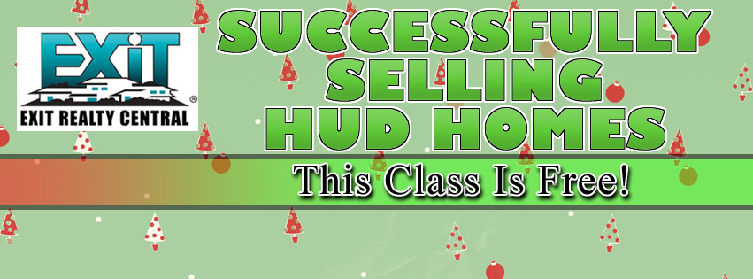 Banner, Successfully Selling HUD Homes, This class is free, Christmas Themed