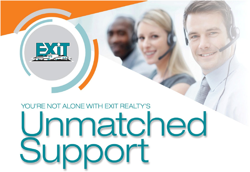 Operators, Exit Logo, You are not alone with EXIT Realty's Unmatched Support