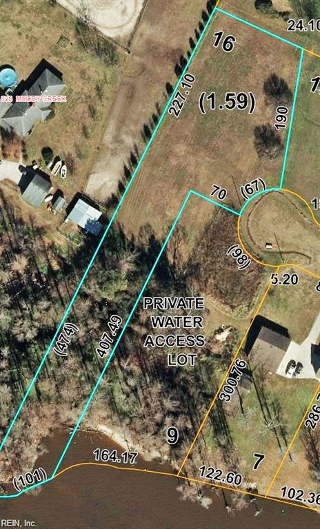 Aerial view of Lot 16 Rocky Street, Hertford, NC 27944