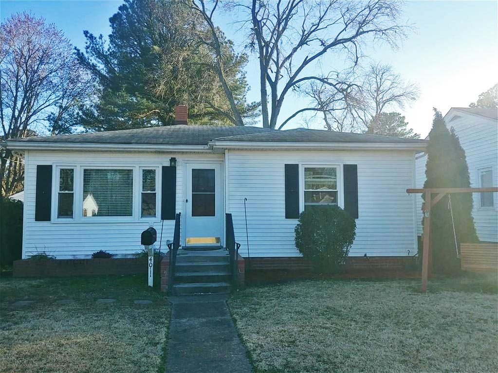 Front of property located at 4011 South Street, Portsmouth, Virginia 23707