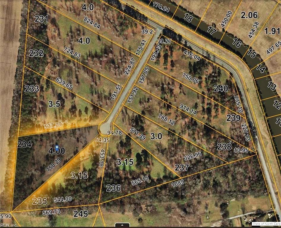 Map view of 234 Stork Street, Hertford, North Carolina 27944
