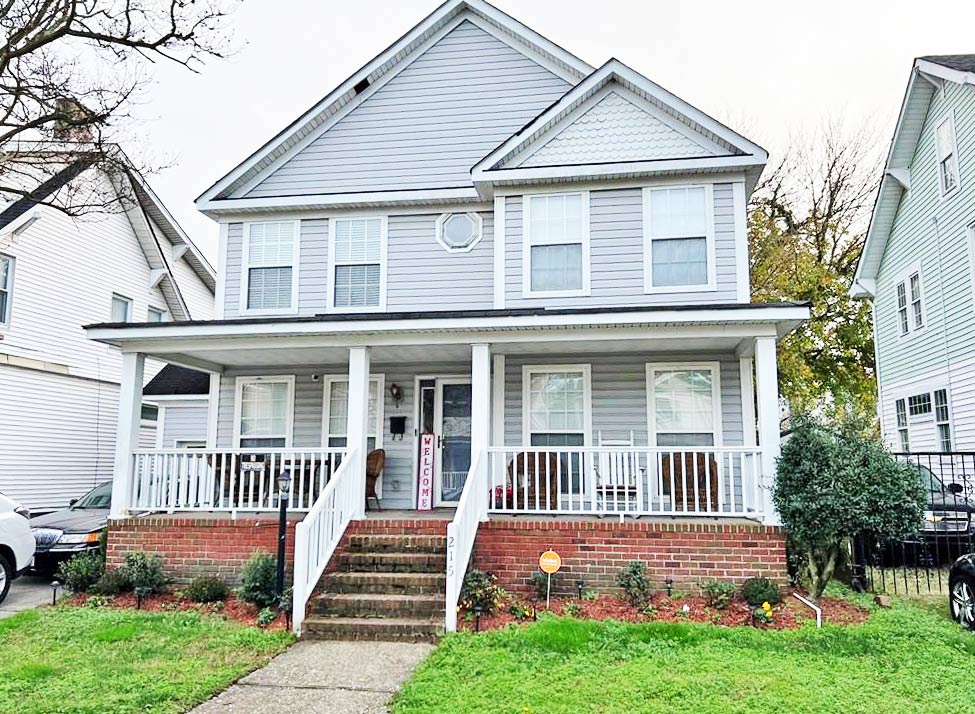 Front of property located at 215 Hough Avenue, Norfolk, VA 23523