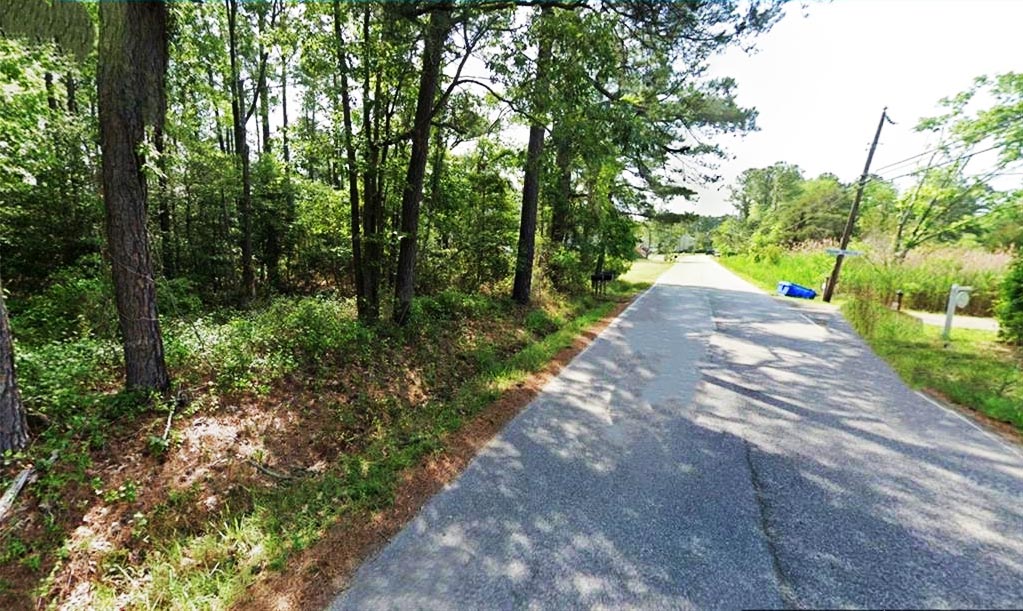 Roadside view of land property located at 26 Dandy Point Road, Hampton, Virginia 23664